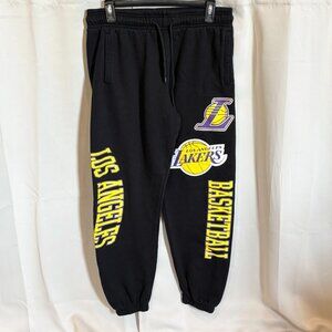 Ultra Game LA Lakers Sweatpants XXS Black Spellout Los Angeles Basketball‎ 18733